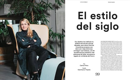 Patricia Urquiola, directora creativa de Cassina, en la fábrica de la histórica firma italiana.