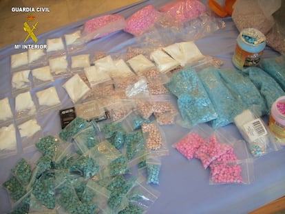 Imagen de la droga incautada en la <i>operación Flecha</i>.