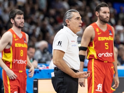 Sergio Scariolo, seleccionador de España, el año pasado en el Eurobasket en Berlín.