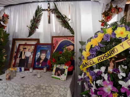 Altar en honor a los sandinistas asesinados en Nicaragua