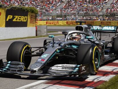 Lewis Hamilton (Mercedes), durante el Gran Premio de Canadá de Fórmula 1 2019.