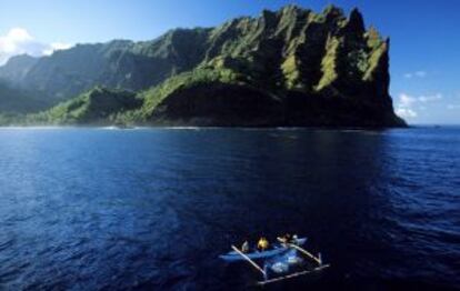 Isla de Fatu Hiva Omoa, en el archipiélago de las Marquesas (Polinesia Francesa).