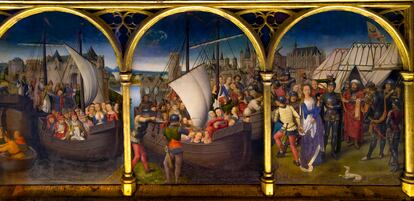 One of Hans Memling's works on display at the Sint-Janshospitaal Museum.