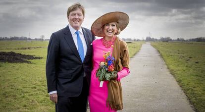 Guillermo y Máxima de Holanda, el pasado mes de febrero.