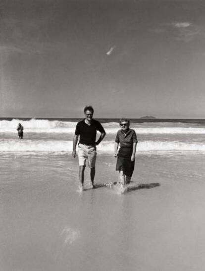 Robert Lowell y Elizabeth Bishop en Brasil en 1962.