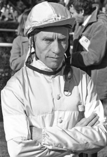 Claudio Carudel, en el hipódromo de La Zarzuela en 1980.