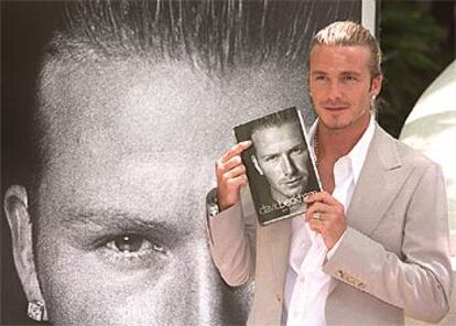 David Beckham, ayer, durante la presentación de su autobiografía.