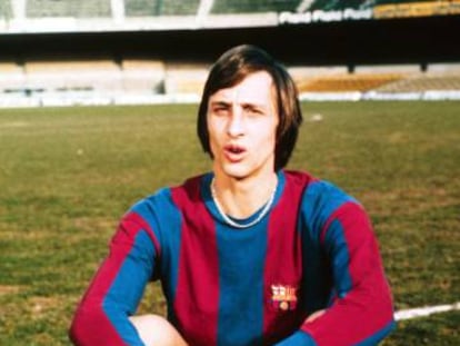 Johan Cruyff, como jugador del Barcelona en 1973.