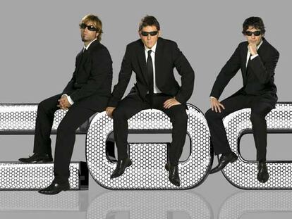 Leo Rivera, Manel Fuentes y Juan Ramón Bonet, presentadores de <i>CQC.</i>