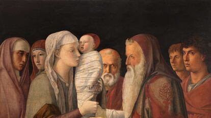'Presentación de Cristo en el Templo', obra de Bellini entre 1470 y 1475.