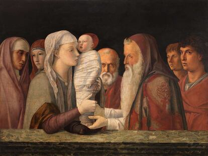 'Presentación de Cristo en el Templo', obra de Bellini entre 1470 y 1475.