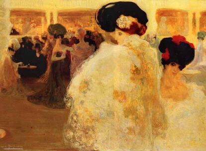 <i>El casino de París</i>, obra realizada por Anglada Camarasa en 1900, durante el periodo más vital y revolucionario del artista.