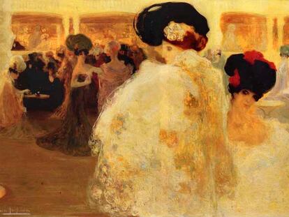 <i>El casino de París</i>, obra realizada por Anglada Camarasa en 1900, durante el periodo más vital y revolucionario del artista.