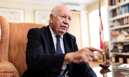 El expresidente chileno Ricardo Lagos, durante una entrevista con este periódico el pasado octubre.