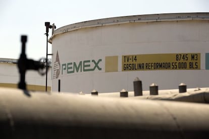 Tanque de Pemex en Tula. 