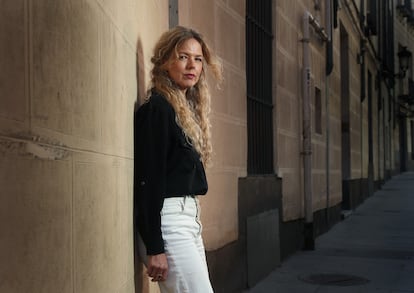 La cantante Christina Rosenvinge, fotografiada en el barrio de La Latina en Madrid, el 20 de septiembre.