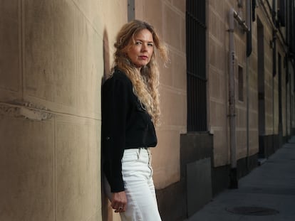La cantante Christina Rosenvinge, fotografiada en el barrio de La Latina en Madrid, el 20 de septiembre.