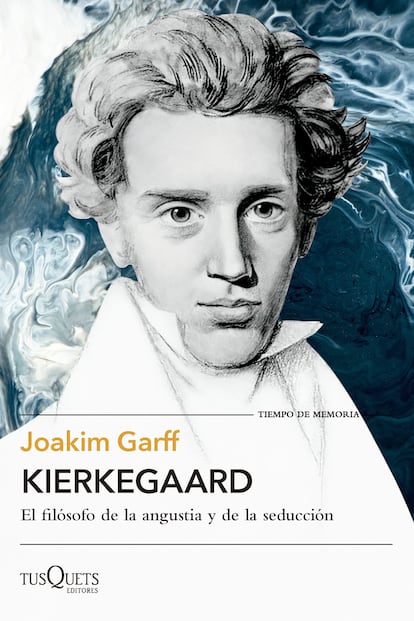 Portada de ‘Kierkegaard. El filósofo de la angustia y de la seducción’, de Joakim Garff.