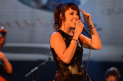 La cantante Zaz durante un concierto en Murcia en el festival La Mar de Músicas.