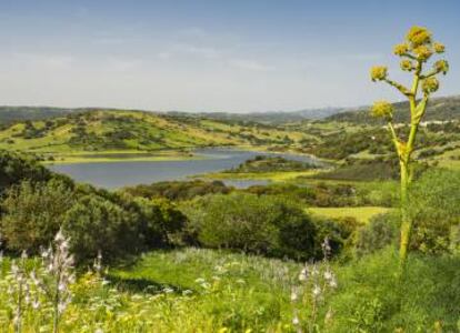 El lago de Liscia, en Cerdeña.