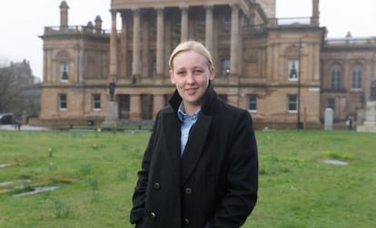 Mhairi Black, retratada hace tres semanas en Paisley.