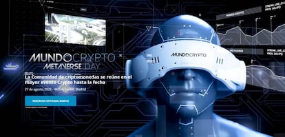 Página promocional de Mundo Crypto.