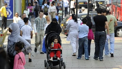 A street in Upton Park, one of London's most multicultural areas.