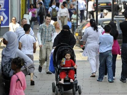 A street in Upton Park, one of London's most multicultural areas.