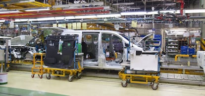 Interior de un fabrica de Nissan.