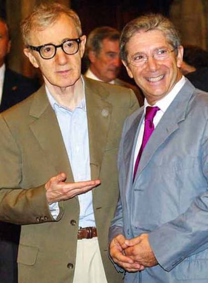 Woody Allen con Joan Pera.