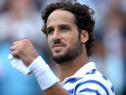 Feliciano López, en un partido de tenis.