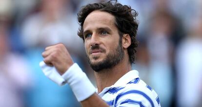 Feliciano López, en un partido de tenis.