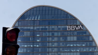 Fachada de la sede del BBVA.