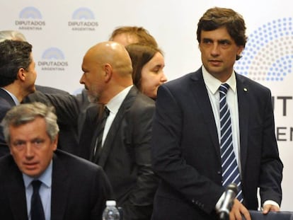 El ministro de Economía de Argentina, Hernán Lacunza, presenta en Diputados el proyecto de ley de presupuesto 2020, el 16 de septiembre pasado.