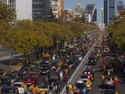 Ambiente durante la manifestación en Madrid.