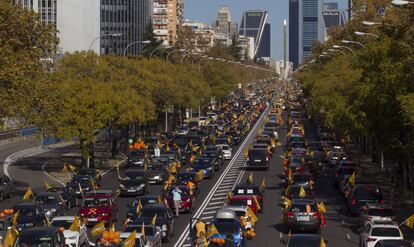 Ambiente durante la manifestación en Madrid.