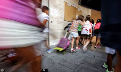 Alumnos de un colegio público de Madrid.