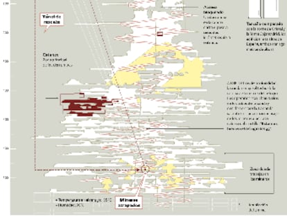 Localización de los mineros chilenos bajo tierra