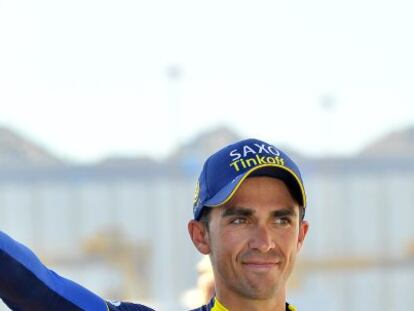 Alberto Contador el pasado dia 16 de Febrero.