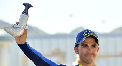 Alberto Contador el pasado dia 16 de Febrero.