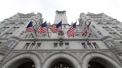 El hotel de Trump en Washington.