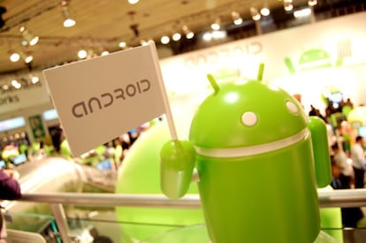 El stand de Android.