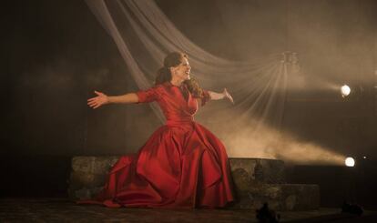 Silvia Marsó protagoniza en el teatro La Abadía el musical 24 horas en la vida de una mujer.