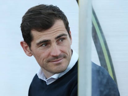 Iker Casillas en el Estadio Municipal de Albufeira en julio de 2019. 