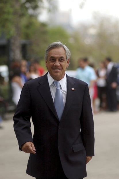 El presidente electo de Chile, Sebastián Piñera, en Santiago, el 18 de enero de 2010.