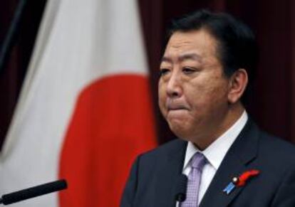 El primer ministro Yoshihiko Noda durante una rueda de prensa. EFE/Archivo