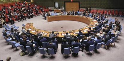 Sesión del Consejo de Seguridad de las Naciones Unidas