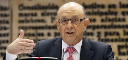 El ministro de Hacienda y Funci&oacute;n P&uacute;blica, Crist&oacute;bal Montoro.  