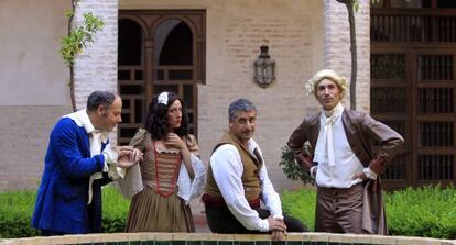 Un ensayo de la obra 'El barbero de Sevilla'.