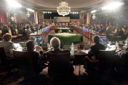 Imagen de la sesión de clausura de la reunión de 34 presidentes americanos en la ciudad argentina de Mar del Plata.